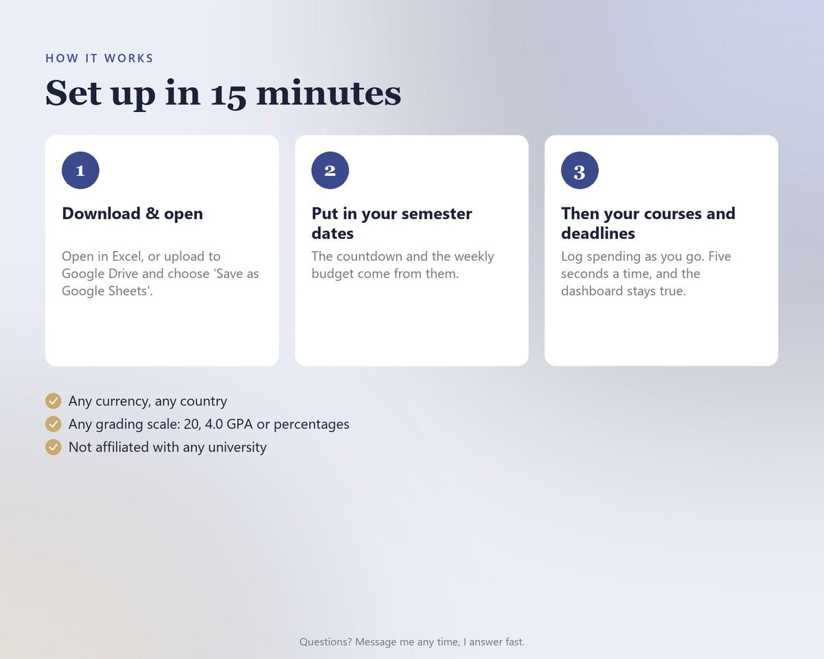 Student Budget & Semester Planner — preview 8