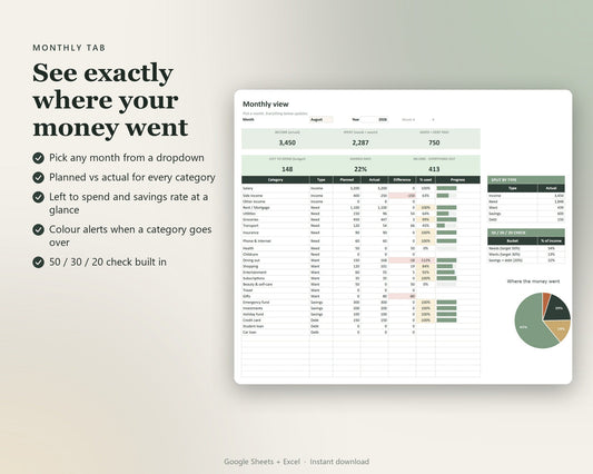 Annual Budget Planner — preview 2