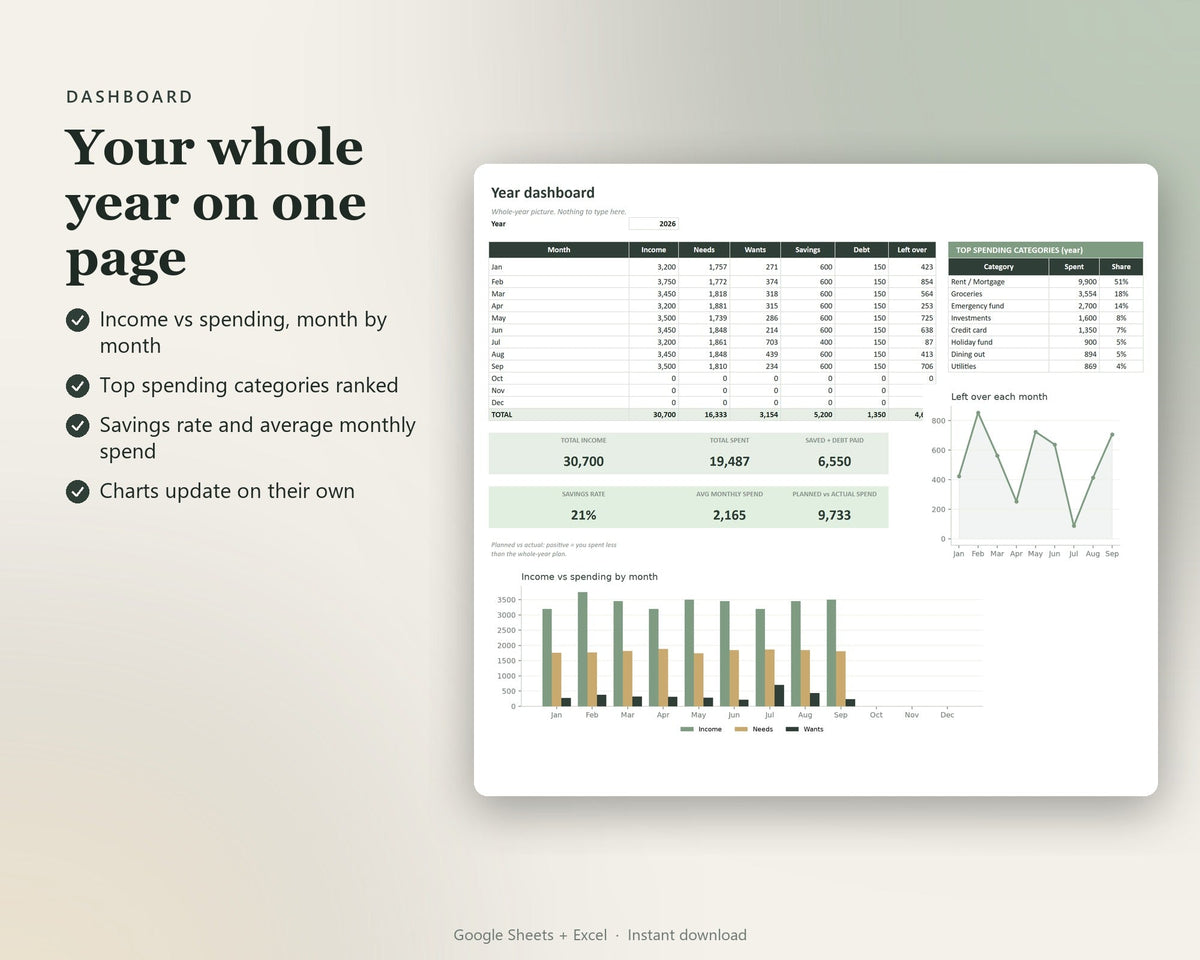 Annual Budget Planner — preview 3