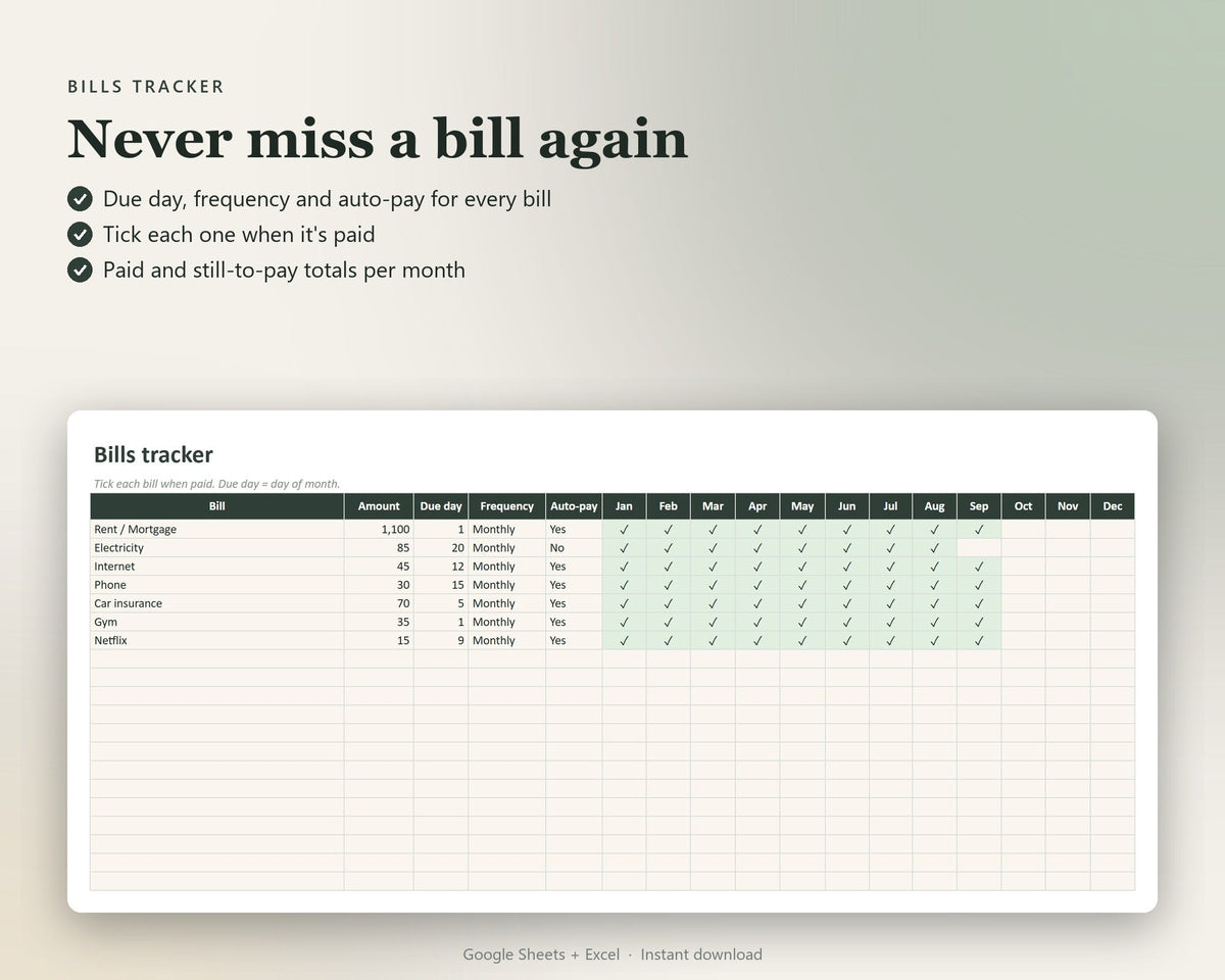 Annual Budget Planner — preview 5