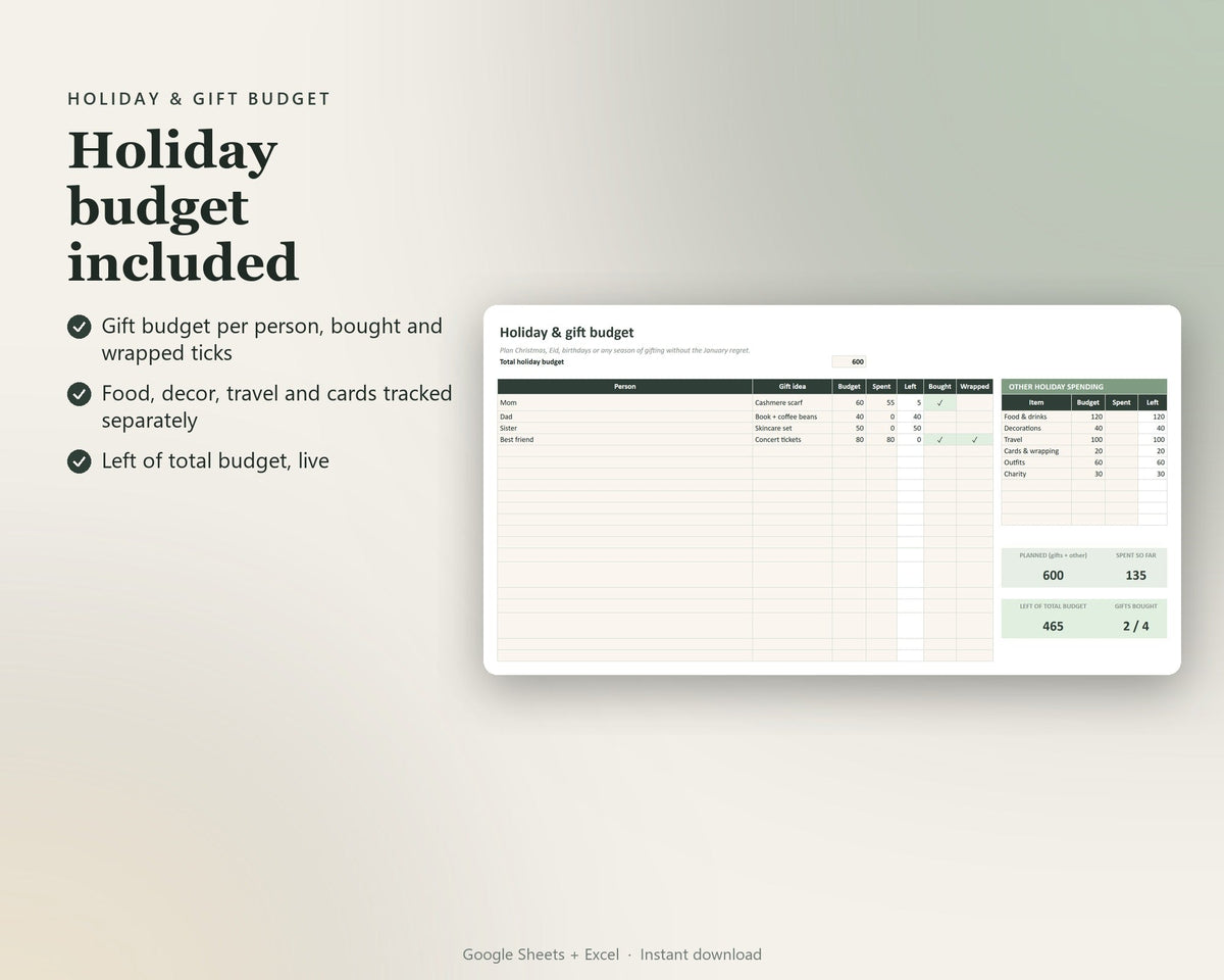 Annual Budget Planner — preview 8