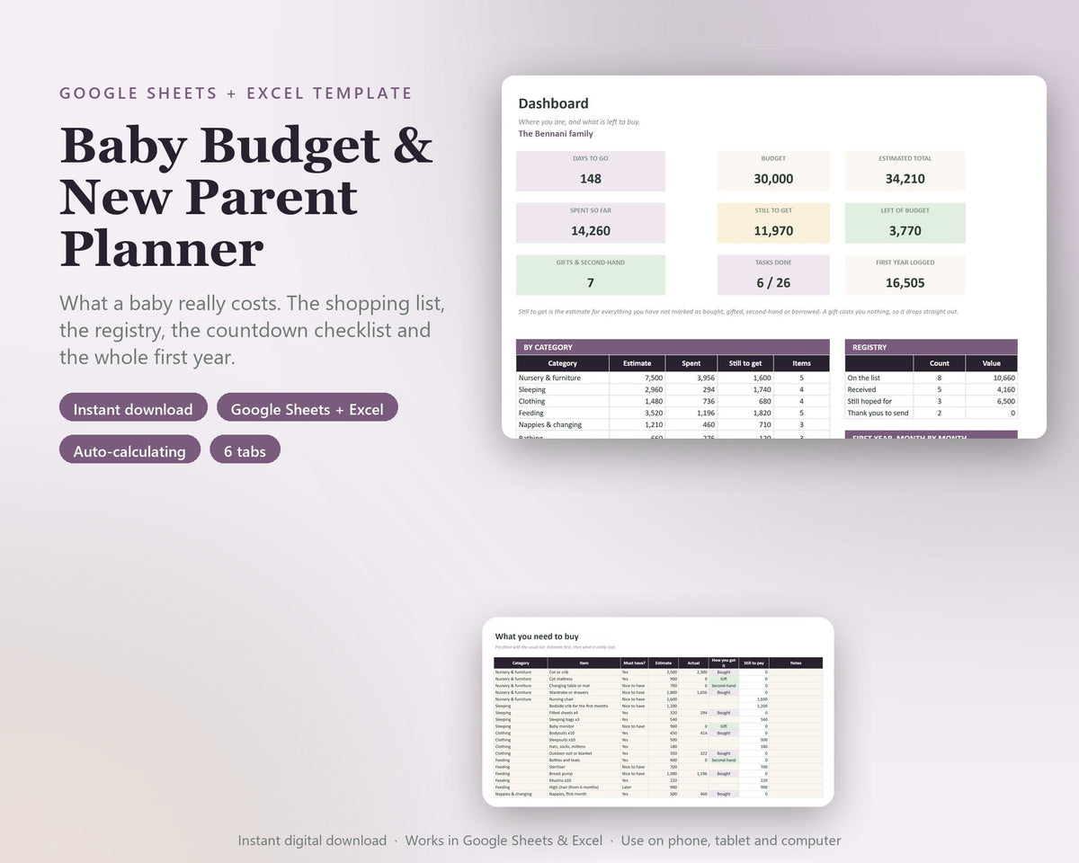 Baby Budget & New Parent Planner — preview 1