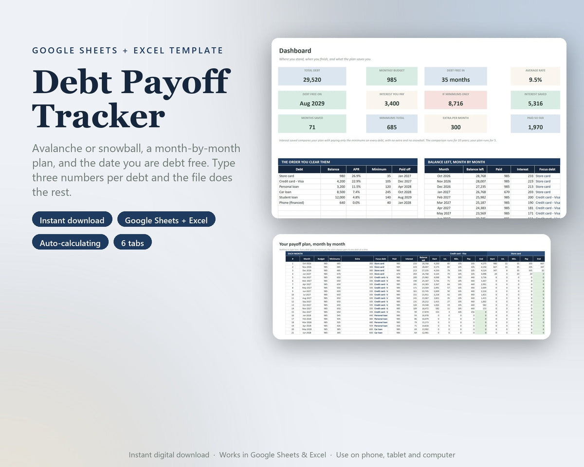 Debt Payoff Tracker — preview 1