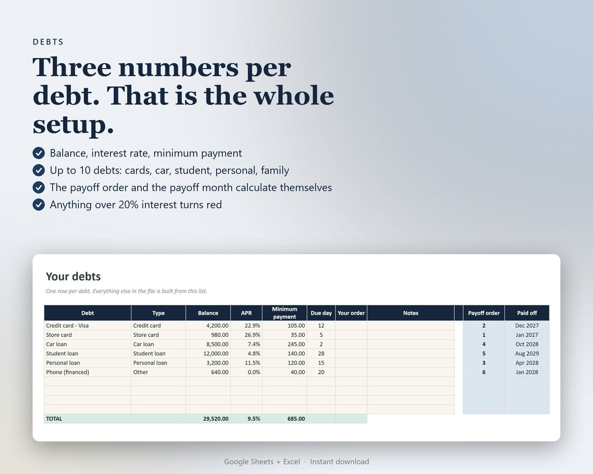 Debt Payoff Tracker — preview 3