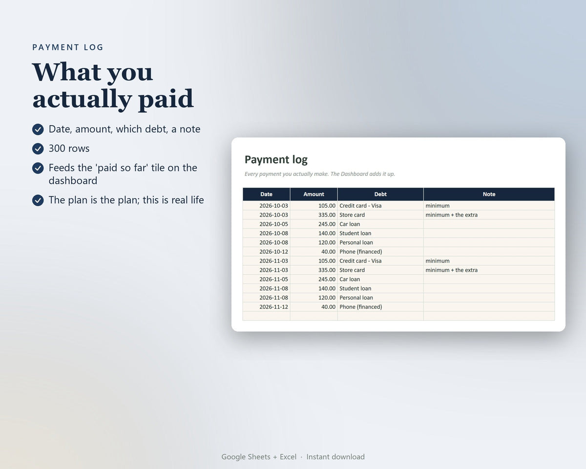 Debt Payoff Tracker — preview 6