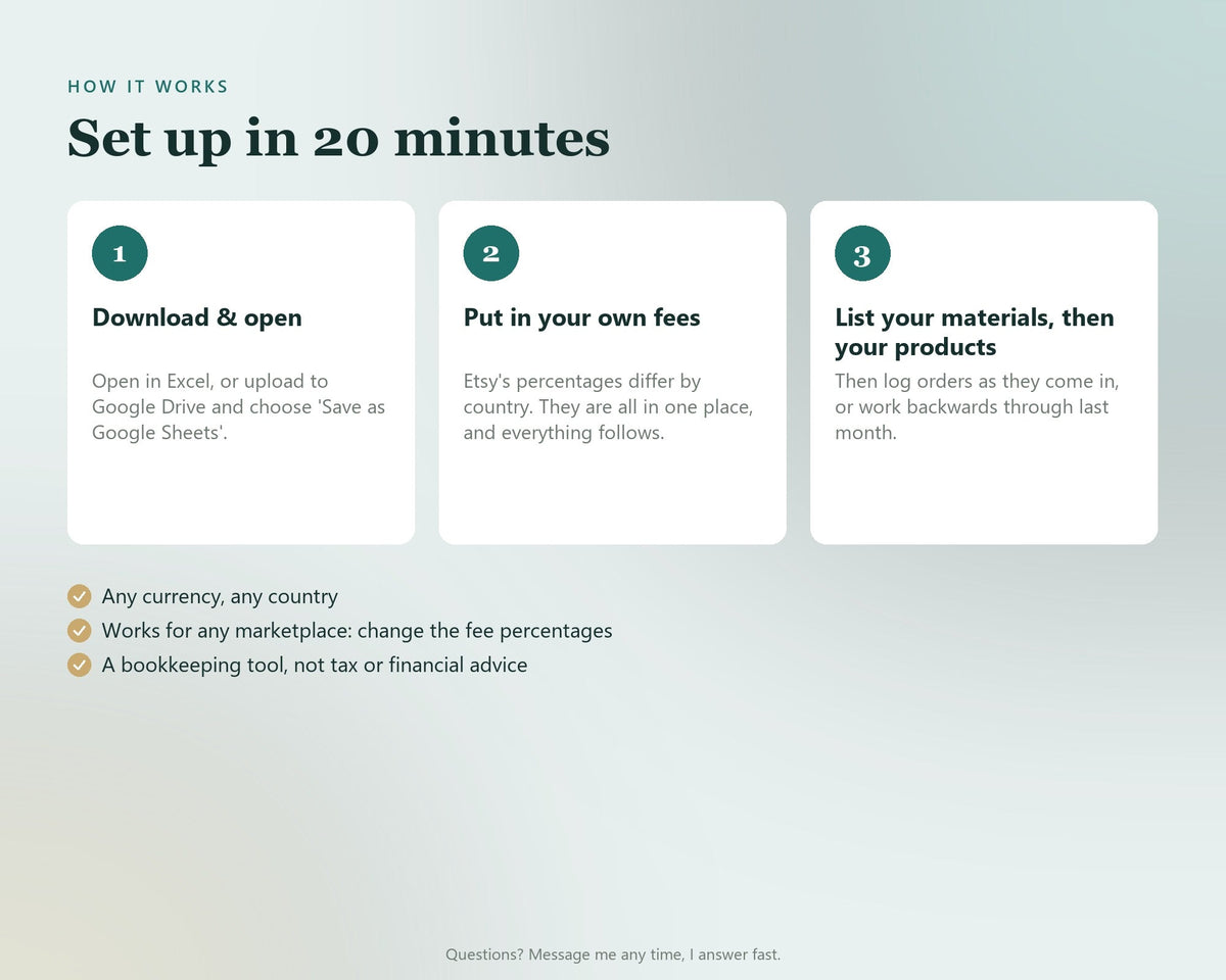 Etsy Seller Profit & Fee Calculator — preview 8