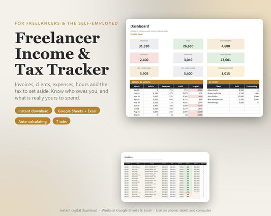 Freelancer Income & Tax Tracker — preview 1
