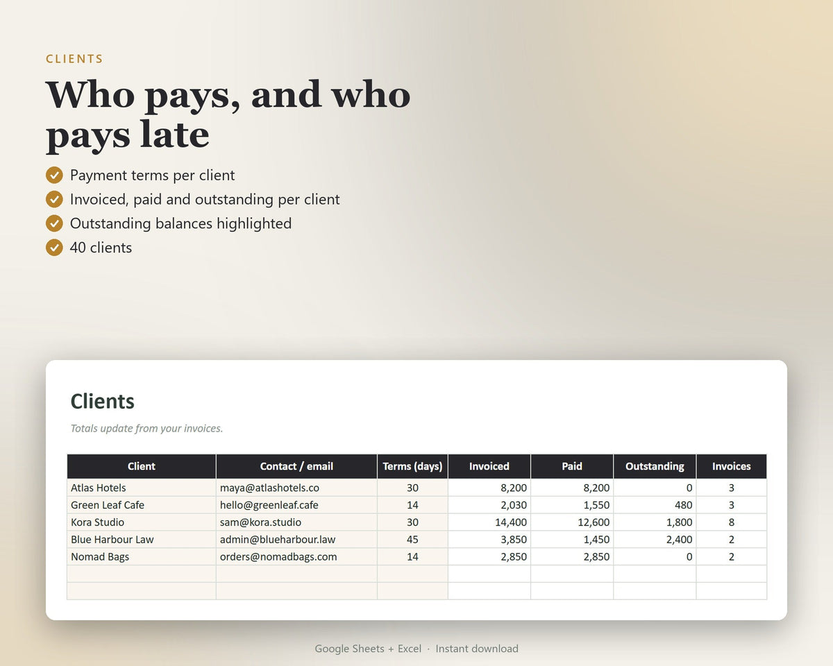 Freelancer Income & Tax Tracker — preview 5