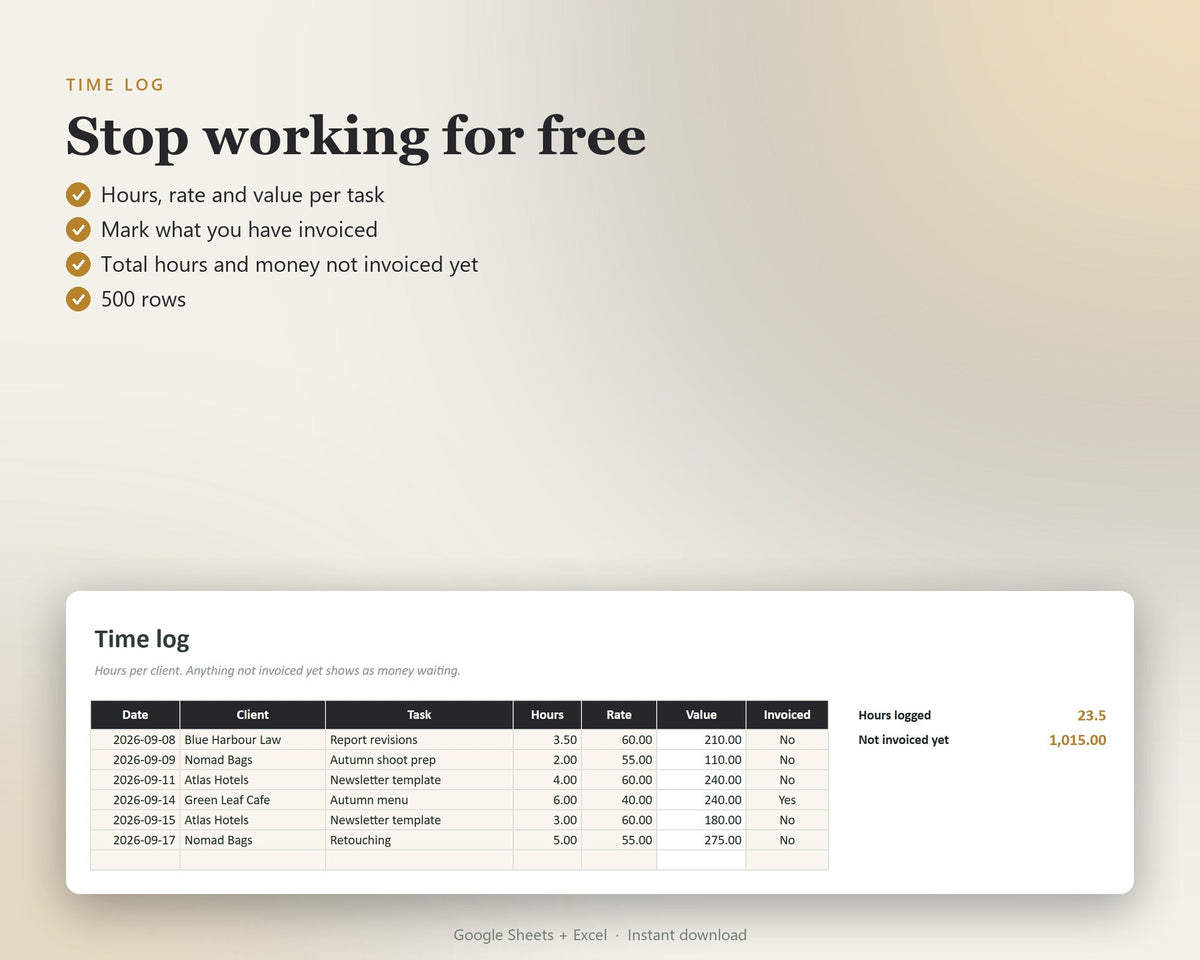 Freelancer Income & Tax Tracker — preview 6