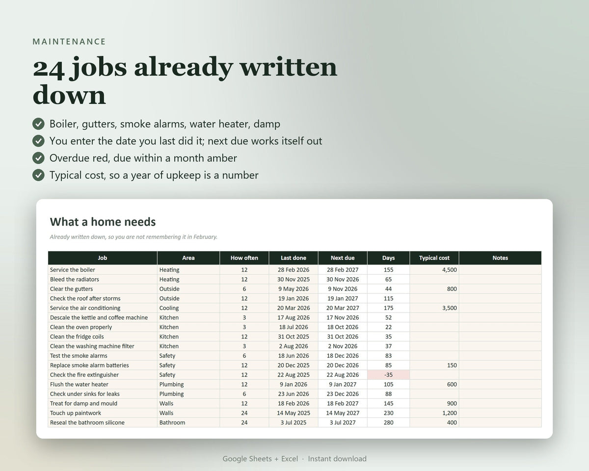 Home Inventory & Maintenance Tracker — preview 4