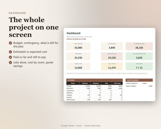 Home Renovation Budget Planner — preview 2