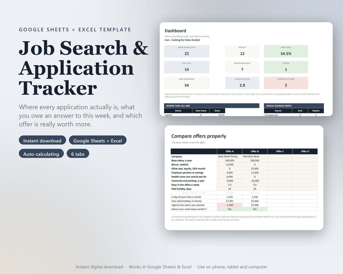 Job Search & Application Tracker — preview 1