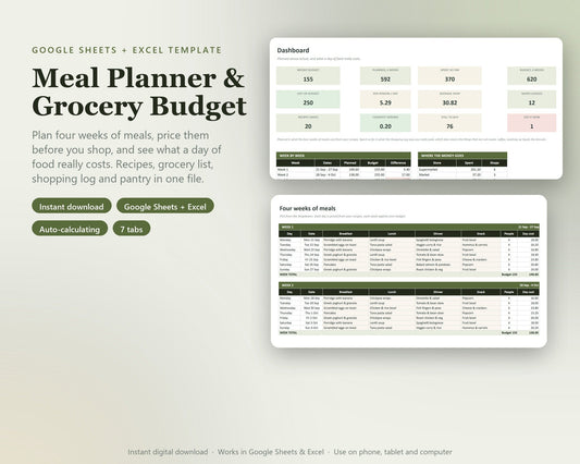 Meal Planner & Grocery Budget — preview 1
