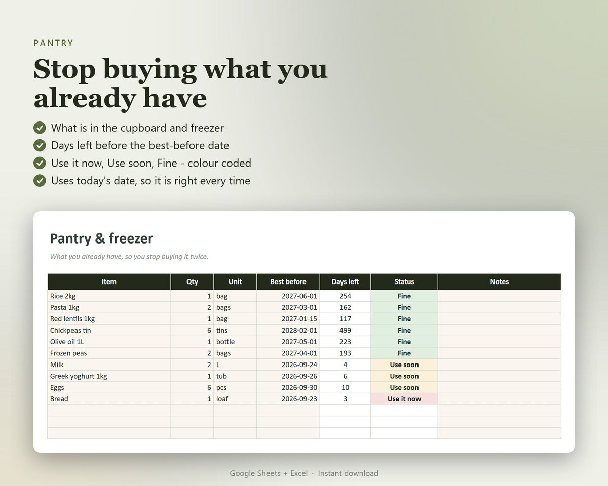 Meal Planner & Grocery Budget — preview 6