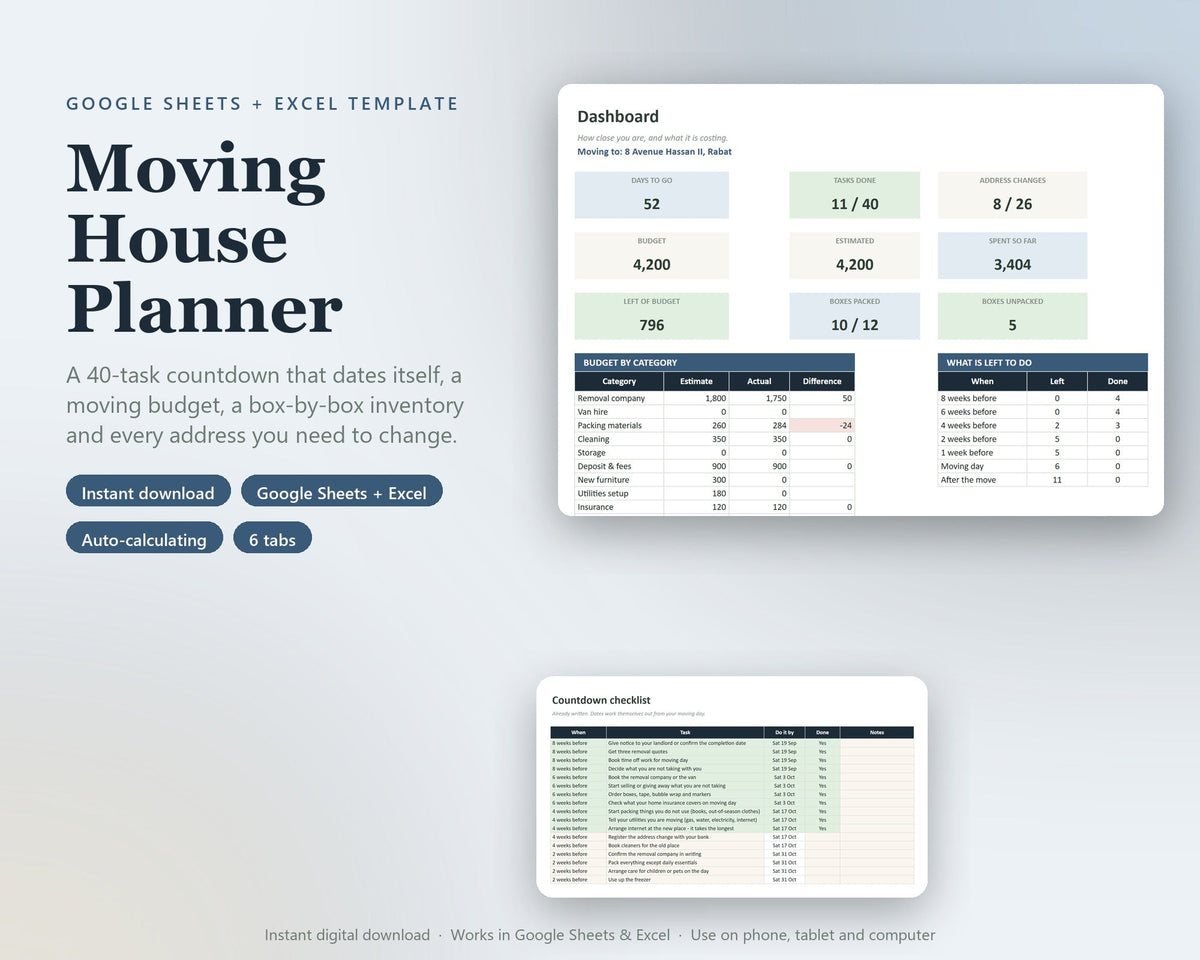 Moving House Planner — preview 1