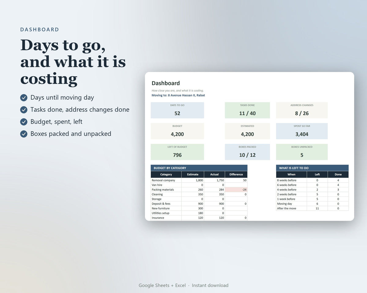 Moving House Planner — preview 4