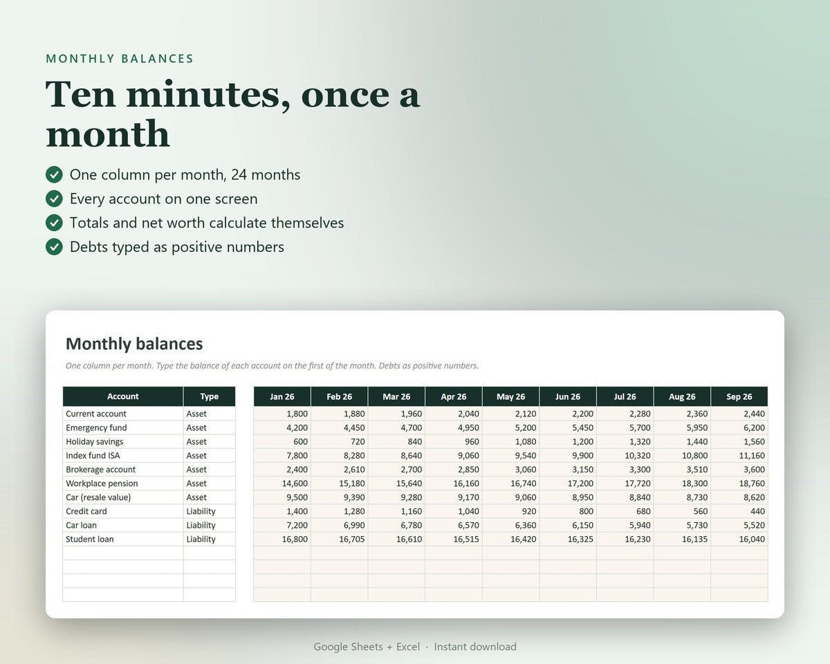 Net Worth & Investment Tracker — preview 3