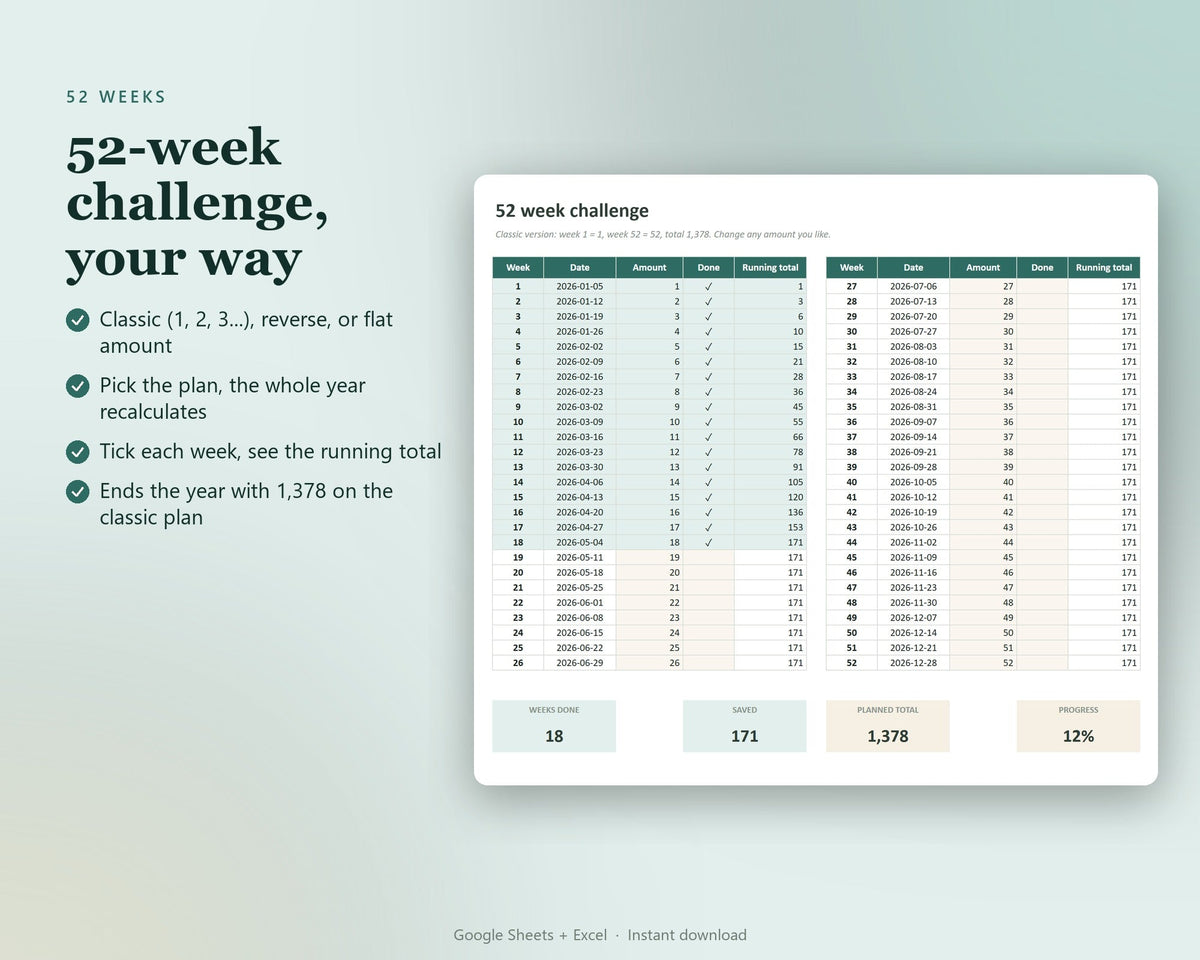 Savings Challenge Tracker — preview 3