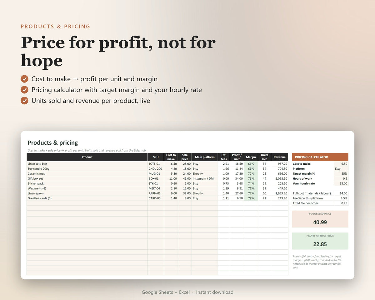Small Business Bookkeeping Tracker — preview 4